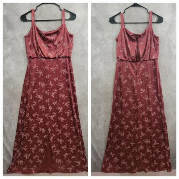 Vintage Lorrie Deb Ditsy Floral Made in USA Maxi Dress size Small - Picture 1 of 14